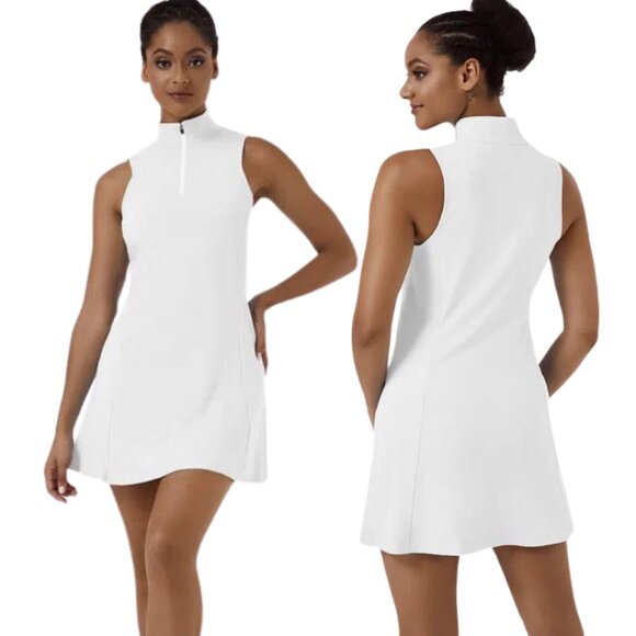 HALARA Softlyzero White Two Piece Active Dress Size Large NWT - Picture 1 of 4